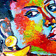 African Girl Oil painting Black Woman buy painting. Pictures. Vladyart. My Livemaster. Фото №5