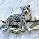Brooch Leopard Leo the leopard, the leopard - of wool felted. Brooches. Woolen Zoo. My Livemaster. Фото №4
