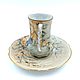 Винтаж:  Кофейная пара антикварная Giraud Limoges France. Кружки винтажные. Phoenix Antique • Феникс Антик. Ярмарка Мастеров.  Фото №4