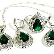 Украшения handmade. Livemaster - original item Jewelry Set Ring Earrings Pendant.. Handmade.