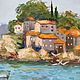 Seascape painting summer Landscape 50 by 70 cm seashore painting. Pictures. paintmart (oikos). My Livemaster. Фото №4