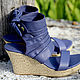 Wedge shoes from a genuine leather of lamb. Shoes. KolibriLeather. Online shopping on My Livemaster.  Фото №2