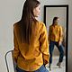 Sasha shirt, mustard color. Shirts. molinialife. Online shopping on My Livemaster.  Фото №2