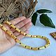 Order Original choker made of Baltic amber, 49 cm, white. Mark Amberstein, sale amber products. Livemaster. . Chokers Фото №3