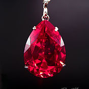Украшения handmade. Livemaster - original item Ruby pendant 