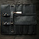 Order Leather twist for 5 chef's knives (black), gift for the chef. odalgoods (odalgoods). Livemaster. . Classic Bag Фото №3