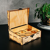 Сувениры и подарки handmade. Livemaster - original item Gift wooden box for glasses (stacks) PK40. Handmade.