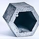 Кашпо из бетона "Bloktagon big Hexahedron". Кашпо. Structura.spb. Ярмарка Мастеров.  Фото №4