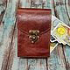 Чехол для карт таро "Брауни". Чехол для карт. LeatherTarotCase / NeilaCraft. Интернет-магазин Ярмарка Мастеров.  Фото №2