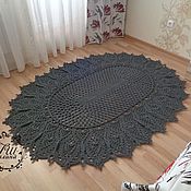 Для дома и интерьера handmade. Livemaster - original item Cotton knitted carpet 