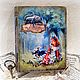 Book-box with cards quotes ' Alice in Wonderland'. Box. decoupage history. Online shopping on My Livemaster.  Фото №2