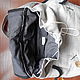 Backpack female 'Cat 2.1' from flax. Backpacks. Reelika (reelika44). My Livemaster. Фото №5