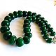 emerald. ' Accumbency' beads-necklace natural emerald, Necklace, Volgograd,  Фото №1