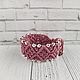 Bracelet braided: Macrame bracelet 'Ornament' dry pink, Braided bracelet, St. Petersburg,  Фото №1