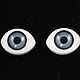 7х9мм Глаза кукольные (серые) 2шт. "5623", Фурнитура для кукол и игрушек, Москва,  Фото №1