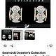 Заказать Винтаж: SWAROVSKI Клипсы полукольца в чёрной эмали. ХХ Век Ольга. Ярмарка Мастеров. . Серьги винтажные Фото №3