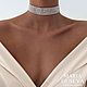 Заказать Серебристый чокер с цирконами limed edition. MARIA GUSEVA Fashion Jewelry. Ярмарка Мастеров. . Чокер Фото №3