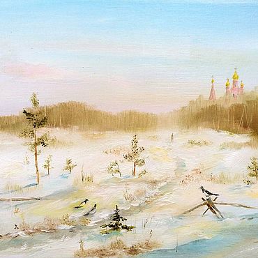 Картины и панно ручной работы. Ярмарка Мастеров - ручная работа Картина "Весенние путники". Handmade.