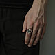 Кольцо Entire Skull Ring Medium. Перстень. The Vale of Tears. Ярмарка Мастеров.  Фото №6
