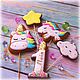 Set of gingerbread with unicorns. Gingerbread Cookies Set. APryanik (SPb i dr. goroda). Ярмарка Мастеров.  Фото №4