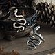 Snake Ring. Ring with a snake. Snake ring. bronze silver. Rings. Mastenarium (mastenarium). Online shopping on My Livemaster.  Фото №2