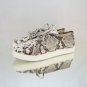 Обувь ручной работы handmade. Livemaster - original item Sneakers Python skin JAZZ. Handmade.