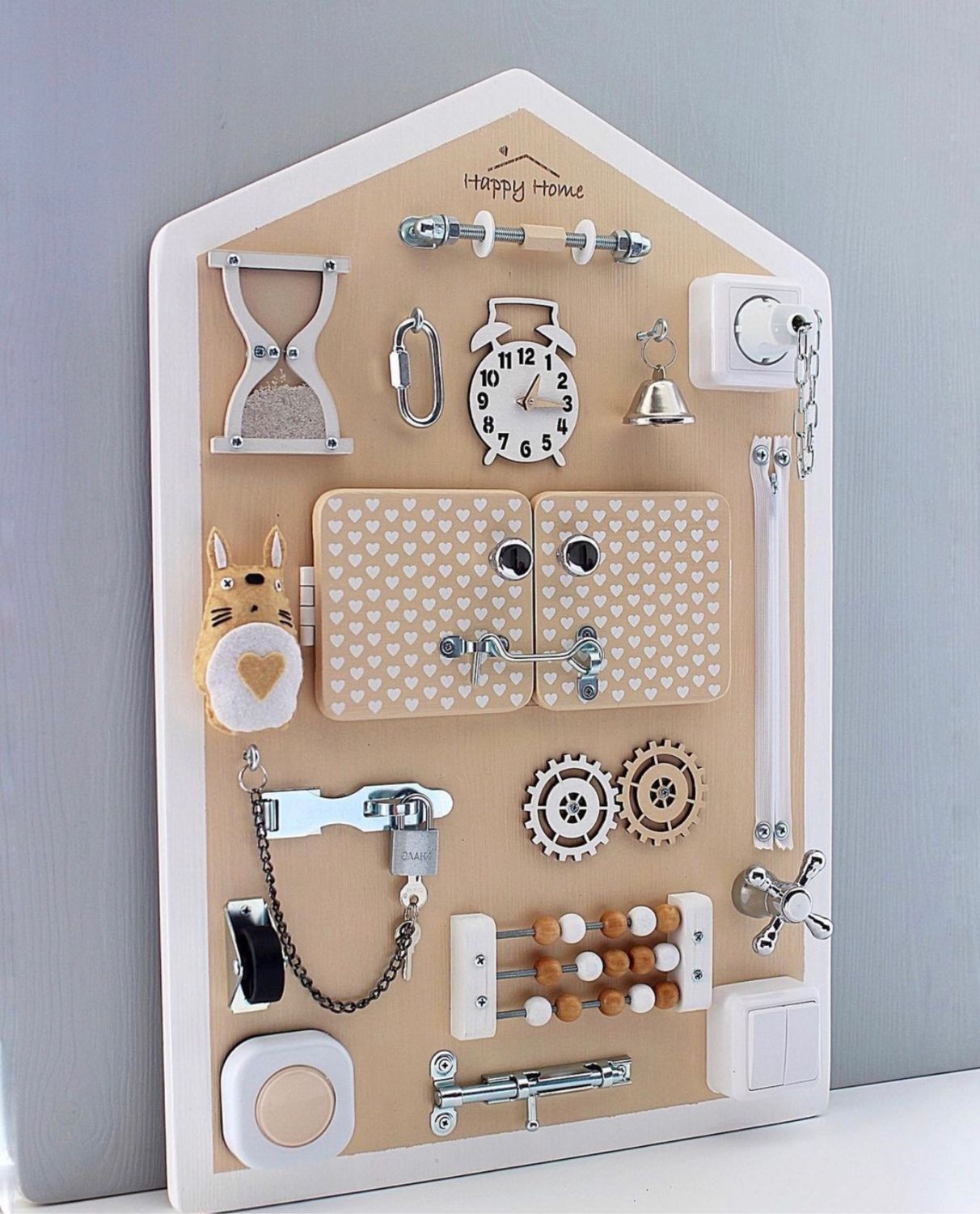 Бизиборд Монтессори сердечки. Развивающая игра в интернет-магазине на ...