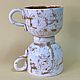 Coffee for two, 200 ml. Mugs and cups. Tvorcheskaya masterskaya Veselyj farfor. My Livemaster. Фото №5