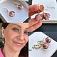 Серьги «Violet Flowers». Серьги классические. Katya- jewelry украшения. Ярмарка Мастеров.  Фото №5
