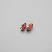 Материалы для творчества handmade. Livemaster - original item Vintage rhinestones 7 x 3 mm. color Red moonstone. Handmade.