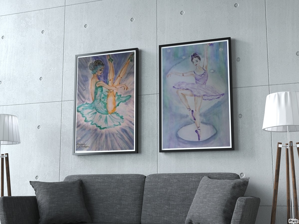 Мои балеринки украсили коттедж в Ромашкового.