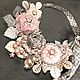 Powder pink or Precious. Necklace, two flower. Jewelry Sets. ms. Decorator. My Livemaster. Фото №4