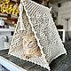 Макраме домик для кота, Домик для питомца, Уфа,  Фото №1