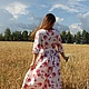 Платье в пол Букет роз. Платья. Татьяна (TLTanyaEfimova). Интернет-магазин Ярмарка Мастеров.  Фото №2