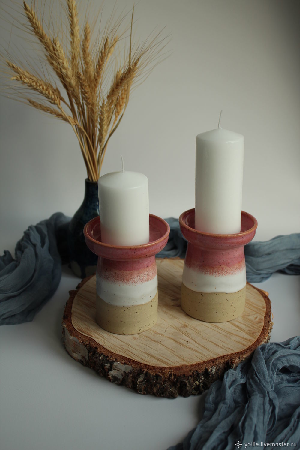 "Леденец" подсвечники парные керамические в интернет-магазине Ярмарка ...