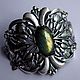 Order Bracelet 'Flower fantasy' Labradorite. Shard Noir - handmade jewelry. Livemaster. . Cuff bracelet Фото №3
