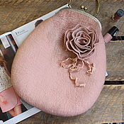 Сумки и аксессуары handmade. Livemaster - original item Simple felted bag. Handmade.