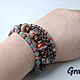 Order Multi-row bracelet with garnet. Grafoli jewellery. Livemaster. . Bead bracelet Фото №3