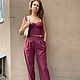  Corset trousers ' In a shade of bordeaux'. Corsets. Embroidery for every taste (embroiderylinen). My Livemaster. Фото №5