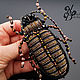 The Cockroach brooch, embroidery thread. Brooches. N_Belokon_jewelry. My Livemaster. Фото №4