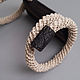 Knitted bracelet with wood. Hard bracelet. TETstudio. Ecostyle.. My Livemaster. Фото №4