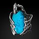 Кольцо серебряное "Дракон" с шаттукитом. Кольца. Aventure.Jewelry. Интернет-магазин Ярмарка Мастеров.  Фото №2