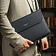 Чехол Macbook  Air 15 кожаный синий. Чехол. TONY LEO. Ярмарка Мастеров.  Фото №4