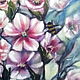 Картина  цветы маслом  натюрморт с цветущей веткой Весенний шум. Картины. У Лары. Интернет-магазин Ярмарка Мастеров.  Фото №2