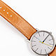 Solid whiskey-colored genuine leather strap. Watch Straps. Asketica. Online shopping on My Livemaster.  Фото №2