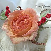 Шелковый венок с розами "Райский  сад" Цветы из шелка