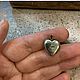 Антикварный медальон из серебра в форме сердца. Медальон. Vintage hunter. Ярмарка Мастеров.  Фото №4