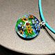 Заказать Кулон Жаркая любовь, лэмпворк (Lampwork), мурини, циркон сердечко. Магазин мастера Ольги Довгаль (Odovgal). Ярмарка Мастеров. . Кулон Фото №3