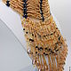Order Necklace stand "Golden Lady". Beaded jewelry by Mariya Klishina. Livemaster. . Necklace Фото №3