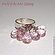 РОМАН С КАМНЕМ, кольцо с розовыми топазами. Кольца. МАЙЯ (Maya-Mi Design). Ярмарка Мастеров.  Фото №4